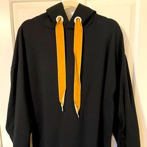 Black sweatshirt dress